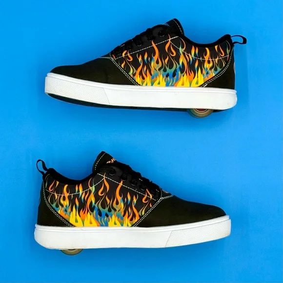 Heelys Black Skate Shoes with Orange Logo - Picture 8 of 11